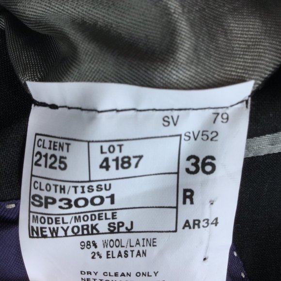 Jack Victor Black 3Sixty5 Wool Suit Jacket - Picture 3 of 5